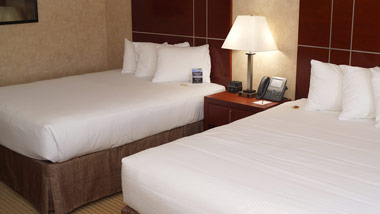 double queen hotel room at Hollywood Casino Tunica
