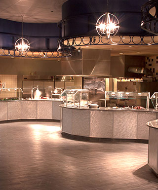 buffet counters