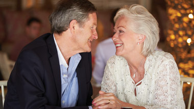older couple dining