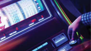 pushing slot button