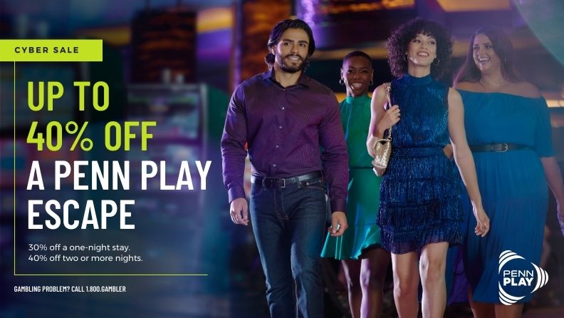 Up to 40% off a PENN Play escape
